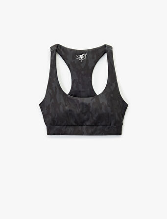 U Yaka Kolsuz Slim Fit Sporcu Sütyeni