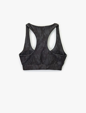 U Yaka Kolsuz Slim Fit Sporcu Sütyeni