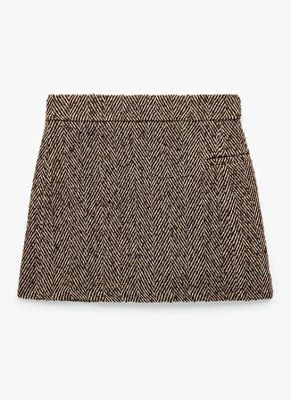 Koton Normal Bel Kahve Kadın Mini Etek 6WAK70071EW