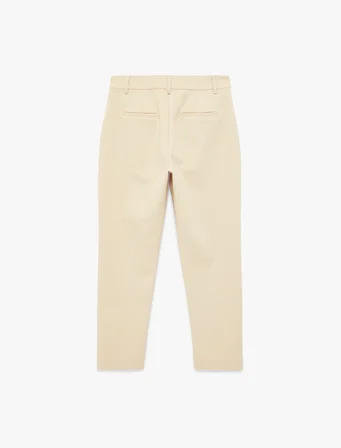 Regular Fit Cep Detaylı Normal Bel Düz Paça Kumaş Pantolon