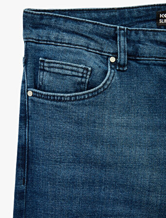 Pamuklu Normal Bel Slim Fit Jean Pantolon - Brad Jean