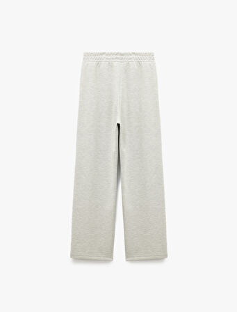 Beli Lastikli Cep Detaylı Rahat Kalıp Geniş Paça Eşofman Altı