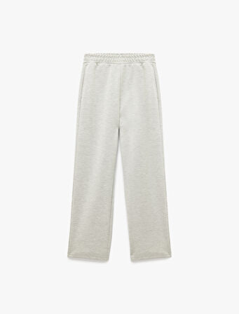 Beli Lastikli Cep Detaylı Rahat Kalıp Geniş Paça Eşofman Altı