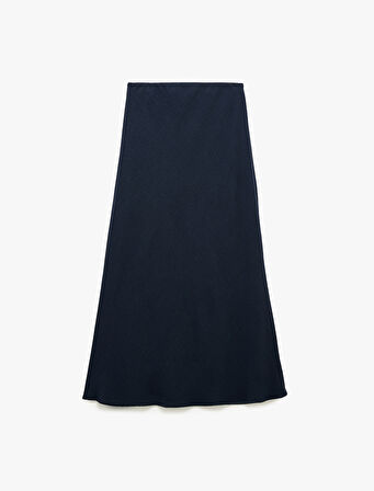 Aerobin Kumaş Standart Bel Midi Kloş Etek