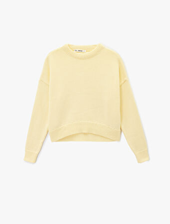 Uzun Kollu Bisiklet Yaka Basic Triko Kazak