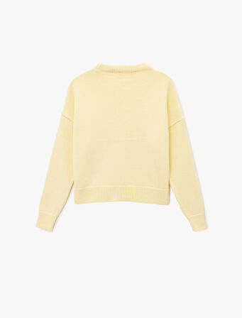 Uzun Kollu Bisiklet Yaka Basic Triko Kazak