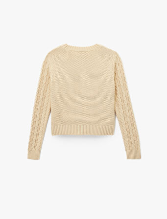 Uzun Kollu Bisiklet Yaka Triko Kazak