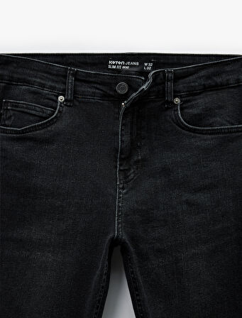 Pamuklu Normal Bel Slim Fit Jean Pantolon - Brad Jean