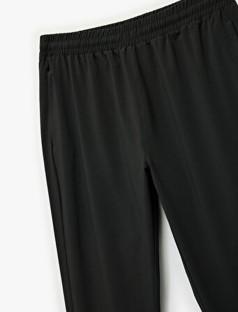 Regular Fit Cepli Beli Lastikli Spor Eşofman Altı