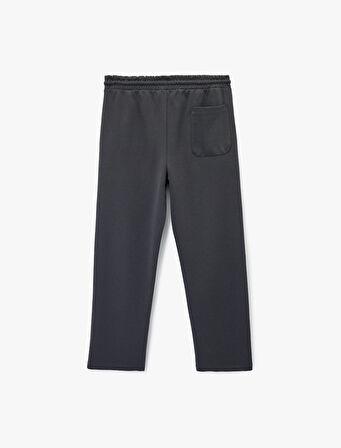 Pamuklu Rahat Kalıp Cepli Geniş Paça Spor Eşofman Altı