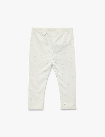 Pamuklu Beli lastikli Basic Tayt