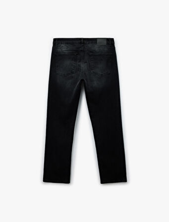 Normal Bel Cepli Straight Fit Jean Pantolon - Mark Jean