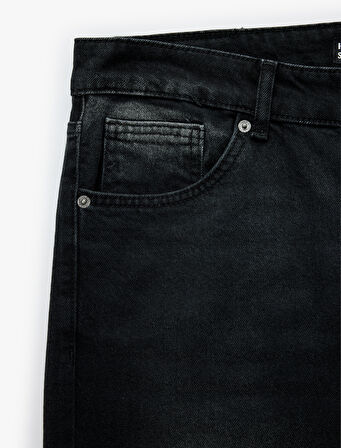 Normal Bel Cepli Straight Fit Jean Pantolon - Mark Jean
