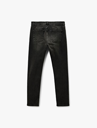 Normal Bel Pamuklu Slim Fit Jean Pantolon - Brad Jean