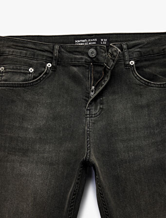 Normal Bel Cepli Skinny Fit Jean Pantolon - Michael Jean