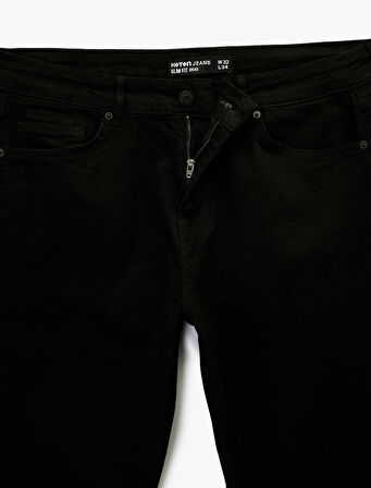 Pamuklu Normal Bel Slim Fit Pantolon - Brad Jean