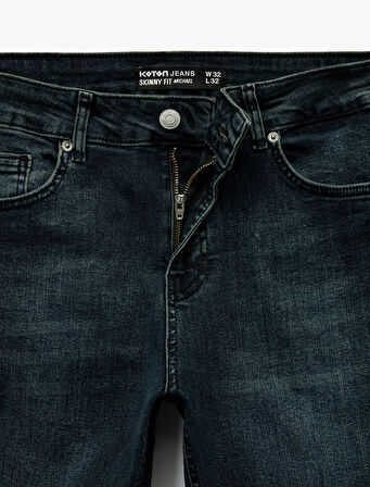 Pamuklu Normal Bel Skinny Fit Jean Pantolon - Michael Jean