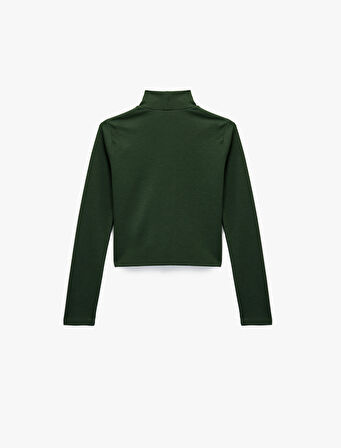 Regular Fit Kaşkorse Dik Yaka Uzun Kollu Body