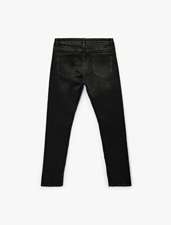 Normal Bel Pamuklu Slim Fit Jean Pantolon - Brad Jean