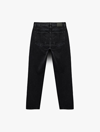 Pamuklu Normal Bel Vintage Straight Fit Jean Pantolon