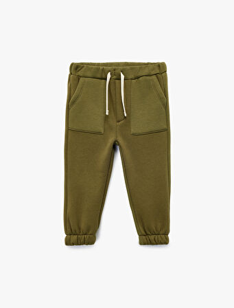 Beli Bağcıklı Cep Detaylı Jogger Eşofman Altı