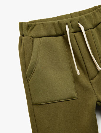 Beli Bağcıklı Cep Detaylı Jogger Eşofman Altı