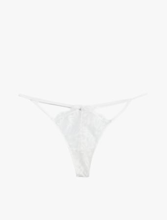 Taş Detaylı Dantelli String Külot