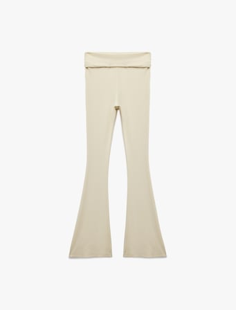Koton X Sibil Çetinkaya - Slim Fit İspanyol Paça Pantolon