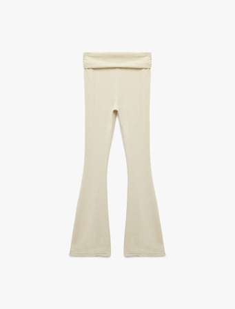 Koton X Sibil Çetinkaya - Slim Fit İspanyol Paça Pantolon