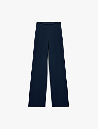 Rahat Kalıp Yüksek Bel İspanyol Paça Spor Eşofman Altı