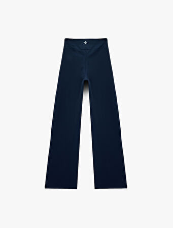 Rahat Kalıp Yüksek Bel İspanyol Paça Spor Eşofman Altı