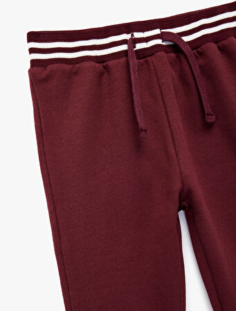 Şardonlu Beli Bağcıklı Jogger Eşofman Altı