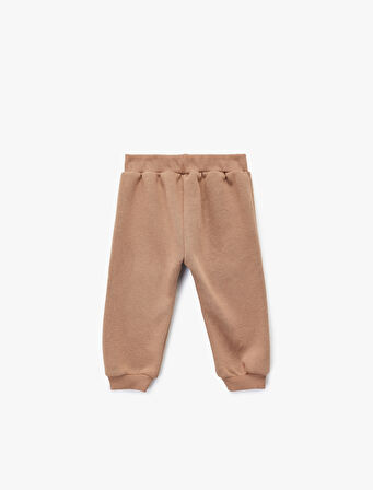 Pamuklu Bağcıklı Kargo Cep Detaylı Şardonlu Jogger Eşofman Altı