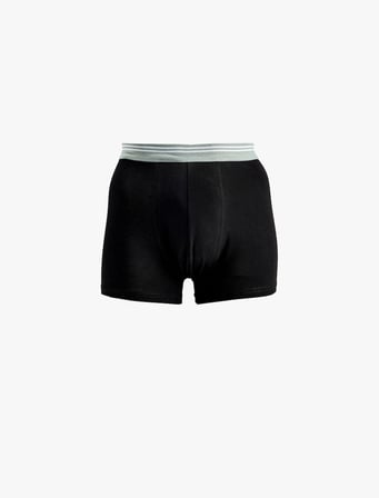 Pamuklu Bel Detaylı 3'lü Boxer Seti