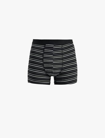Regular Fit Çizgili Pamuklu 3'lü Boxer Seti