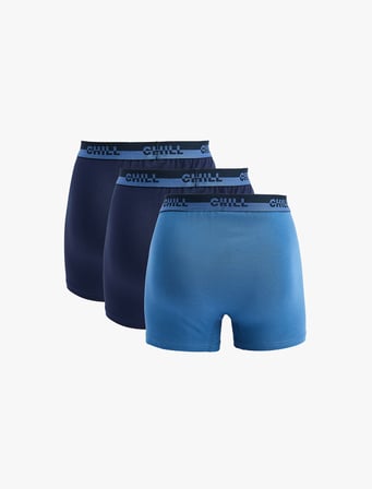 Pamuklu Baskı Detaylı 3'lü Boxer Seti