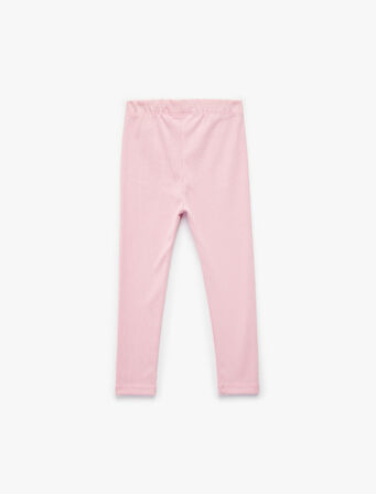 Pamuklu Kaşkorse Beli Lastikli Basic Uzun Tayt