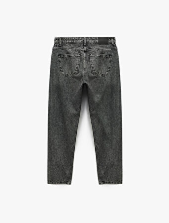 Regular Fit Pamuklu Normal Bel Tapered Jean Pantolon