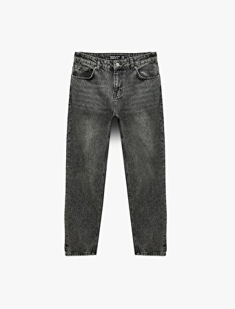 Regular Fit Pamuklu Normal Bel Tapered Jean Pantolon