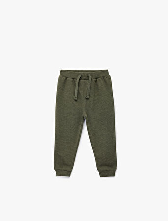 Beli Lastikli Şardonlu Basic Jogger Eşofman Altı