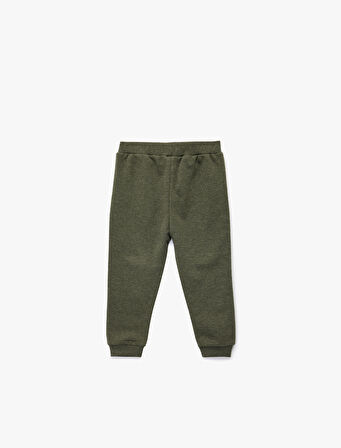 Beli Lastikli Şardonlu Basic Jogger Eşofman Altı