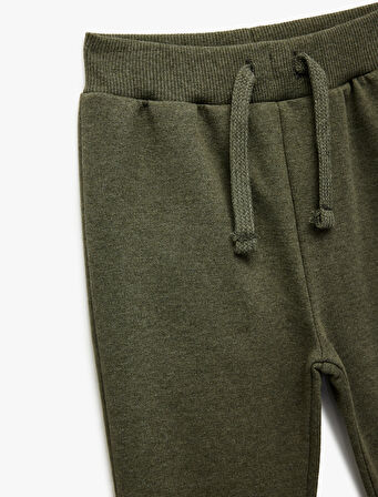 Beli Lastikli Şardonlu Basic Jogger Eşofman Altı