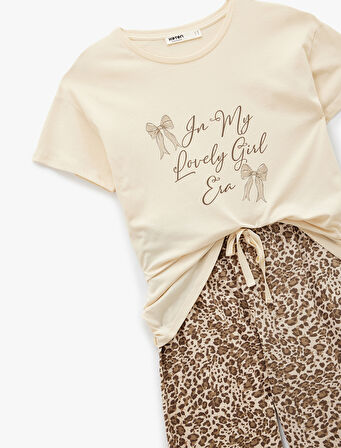 Rahat Kalıp Pamuklu Örme Pijama Takımı