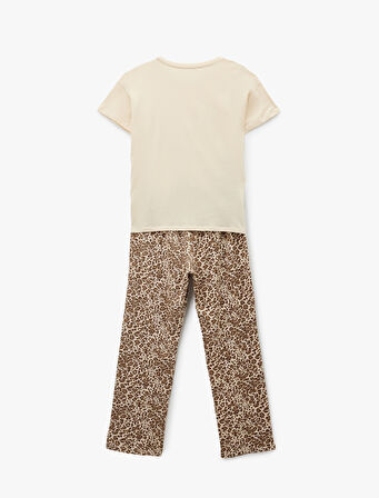 Rahat Kalıp Pamuklu Örme Pijama Takımı