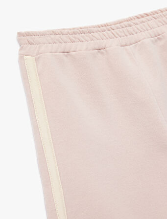 Pamuklu Beli Lastikli Geniş Paça Eşofman Altı