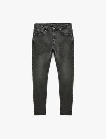 Normal Bel Pamuklu Skinny Fit Jean Pantolon - Michael Jean