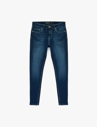 Normal Bel Pamuklu Skinny Fit Jean Pantolon - Michael Jean