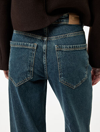 Dar Kesim İspanyol Paça Jean Pantolon - Flare Jeans