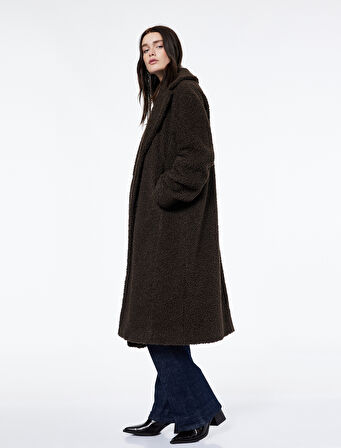 Koton X Şahika Ercümen - Sherpa Kaban Oversize Cepli