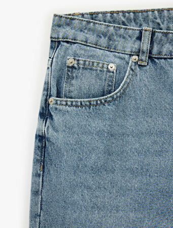Pamuklu Straight Fit Denim Pantolon - Straight Jeans